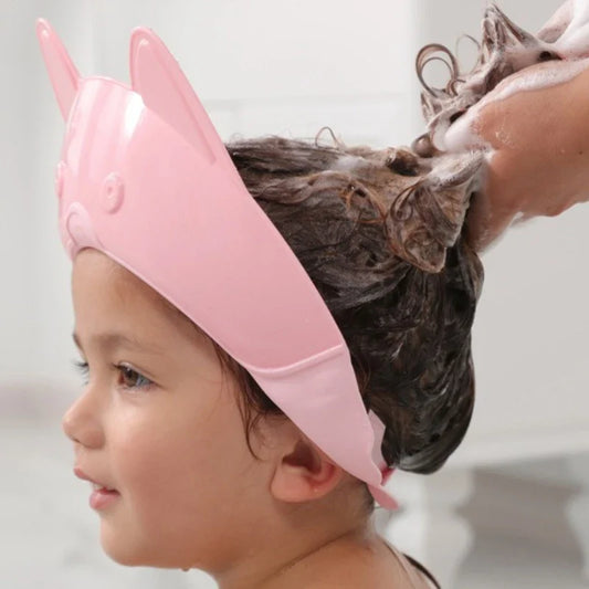 Baby Shampoo Cap Adjustable Childrens Shower Hat Waterproof Kids Bath Visor Cute Infant Wash Hair Shield Cap for Eye Protection