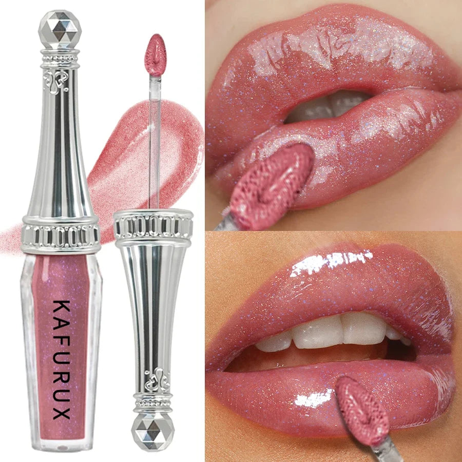 6 Colors Glitter Liquid Lipsticks Shimmer Shiny Lipgloss Pearlescent Lip Tint Mositurizing Long Lasting Lip Glaze Makeup For Wom