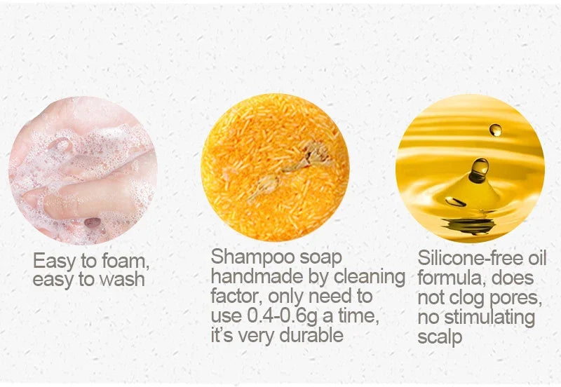 Bamboo Charcoal Clean Detox Shampoo Soap Bar Repair Gray White Hair Color Dye Treatment Nourishing Hair Scalp Treatment 60g