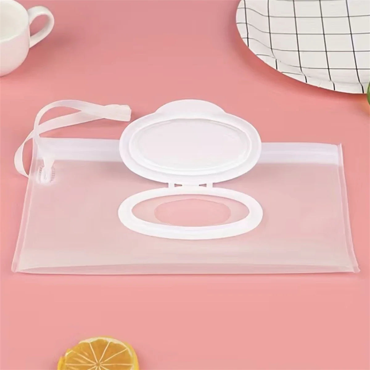 Baby Wipe Case Travel Tissue Holder Wet Wipes Storage Bag Reusable Wet Wipe Pouch For Travel Mask bag Tissue bags Wet wipes