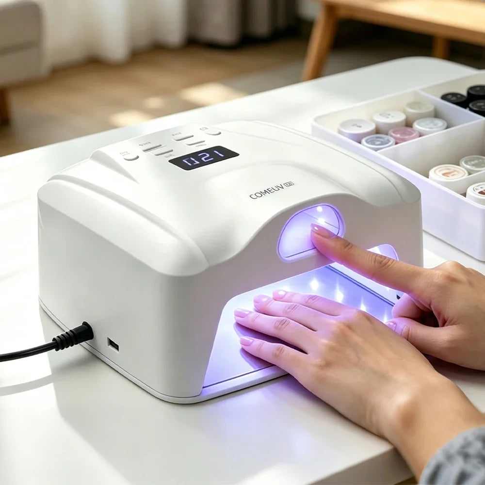 Dual Port Nail Lamp Nail Dryer UV Light 78 LEDs Single Toe Single Finger Full Hand Fast Gel Drying Light Auto Sensor Nail Art