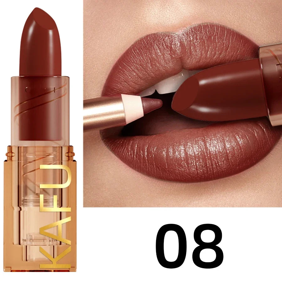 14-Color Matte Lipstick, Non-Fading, Long-Lasting Velvet Finish, Smooth Matte Lip Makeup Lip Tint Cosmetic for Women Gift Lipglo