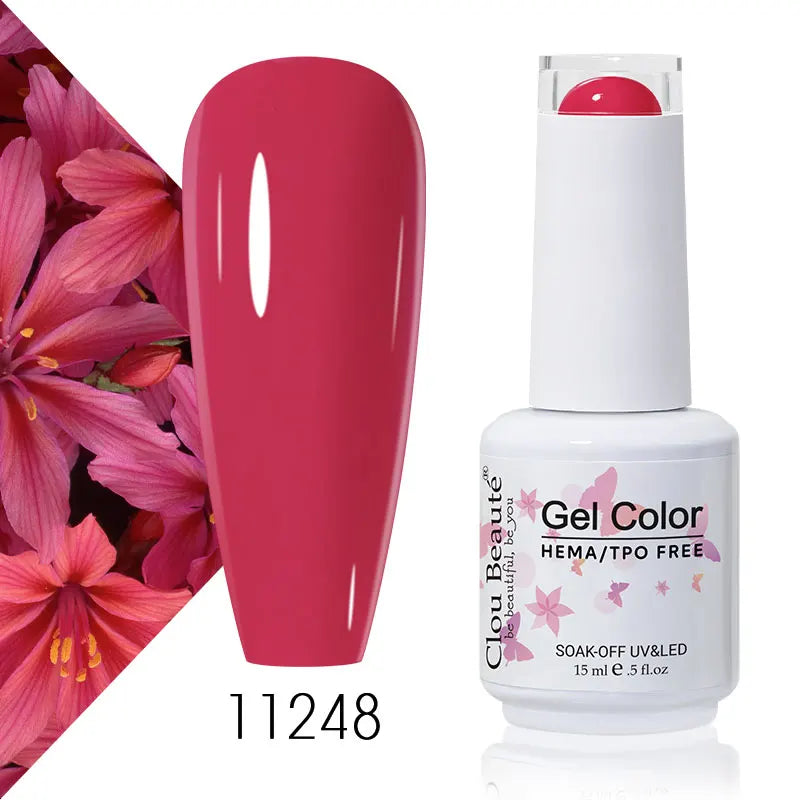Clou Beaute Coffee Colors Nail Gel Polish HEMA/TPO FREE Soak off UV/LED 15ml Vernis Semi Permanent Nail Varnish 15ml Base Top