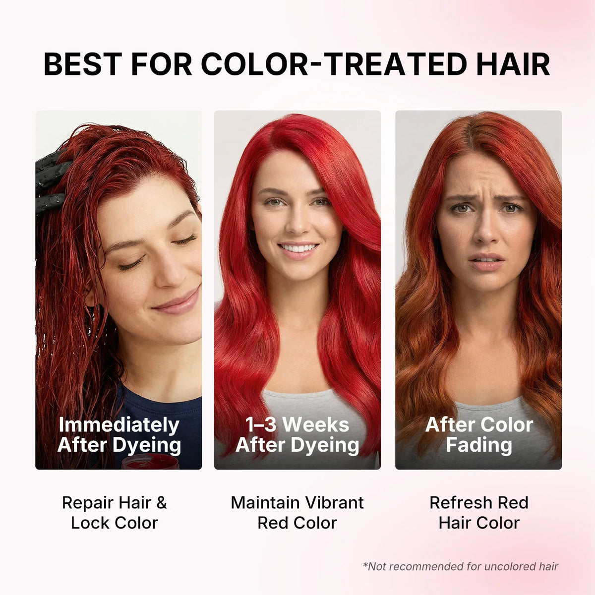 Karseell Color Depositing Red Hair Mask Color Boosting Conditioner, Hydrates and Enhances Red Tones for Color-Treated Hair 500ml