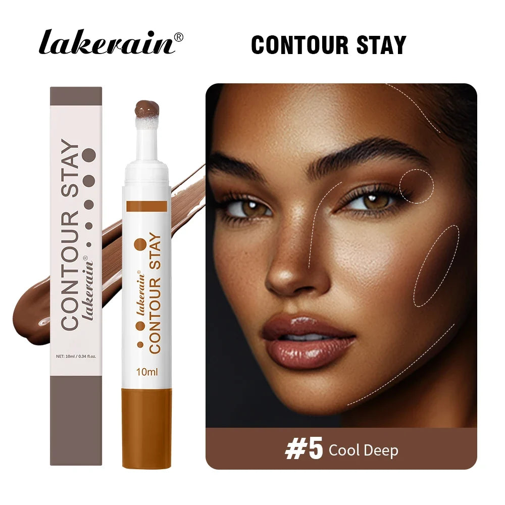 6 Colors Liquid Contour Long Wear Bronzer Cream Contour Makeup Long Lasting Nourishing Hydrating Face Contour 6 Colors