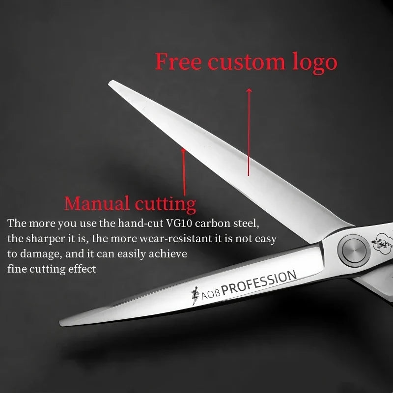 HISADA Hairdressing Scissors Professional Barber Scissors 6.0 Inch Scissors VG10 Material Professional Barber Scissors