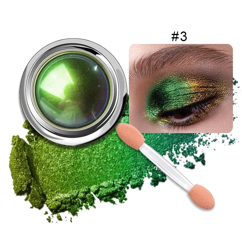 Chameleon Optical Color Shift Eyeshadow Cream Multi Chrome Shimmer Metallic Eye Lip Pigment Long Lasting Duochrome Makeup