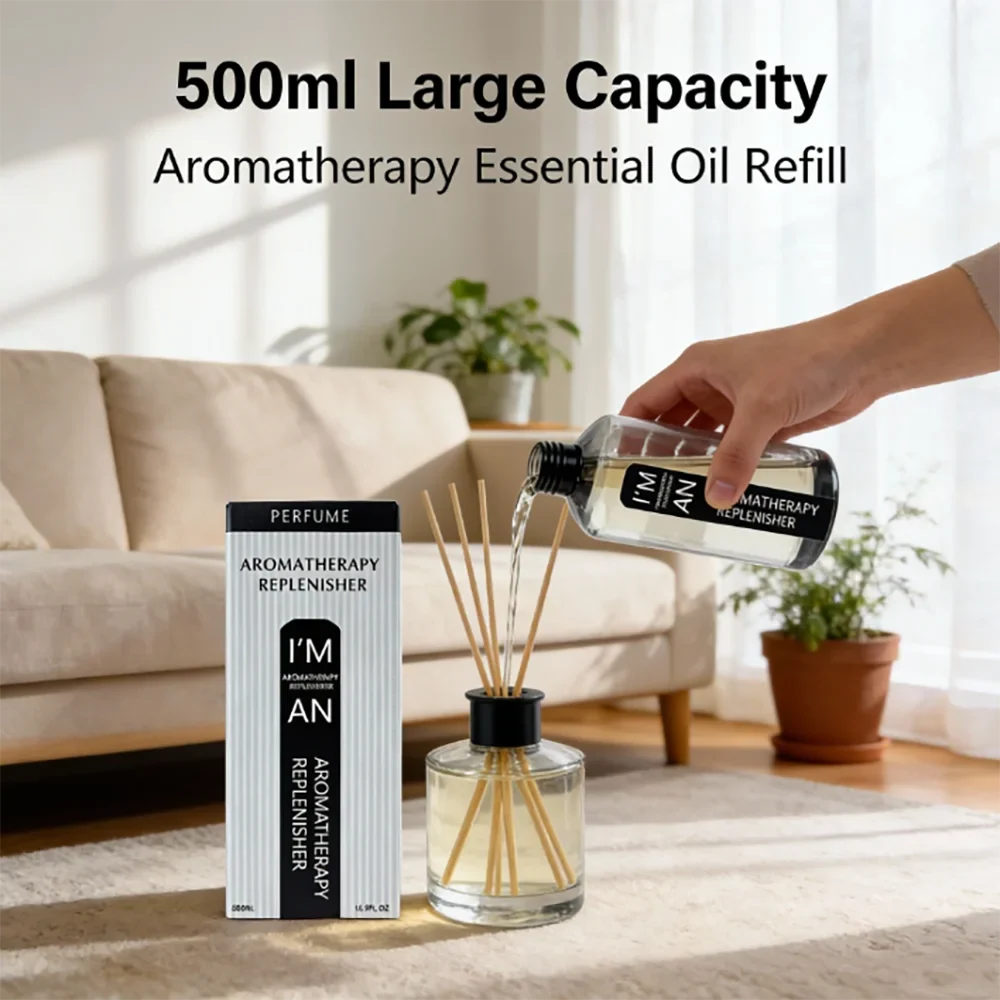 500ML Ritz Carlton Marriott Hilton Fireless Fragranc Oil for Home Hotel Car Reed Diffuser Aromatherapy Replenisher Essential Oil