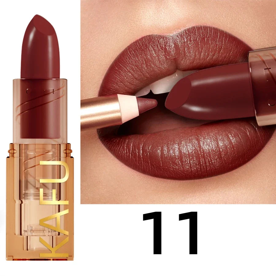 14-Color Matte Lipstick, Non-Fading, Long-Lasting Velvet Finish, Smooth Matte Lip Makeup Lip Tint Cosmetic for Women Gift Lipglo