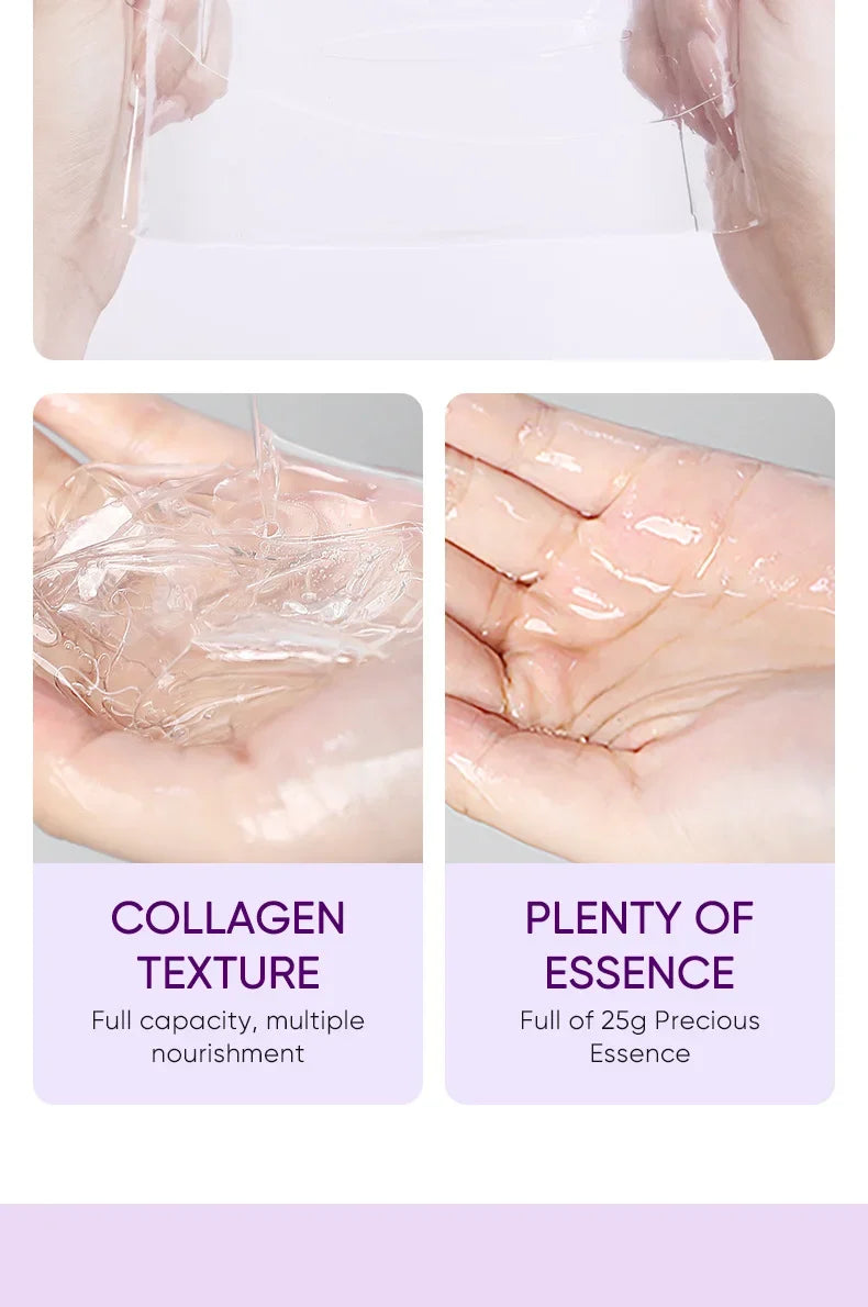 Collagen Anti Wrinkle Facial Mask Anti Aging Fade Fine Lines Firm Skin Moisturizing Brightening Smooth SkinCare Korean Cosmetics