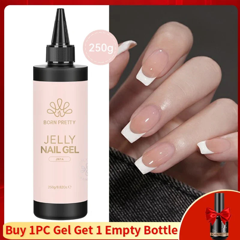 BORN PRETTY 250g Super Top Coat Gel Nail Polish Base Gel Matte Top Coat Semi-Permanent Varnish Soak Off Nail Art Functional Gel