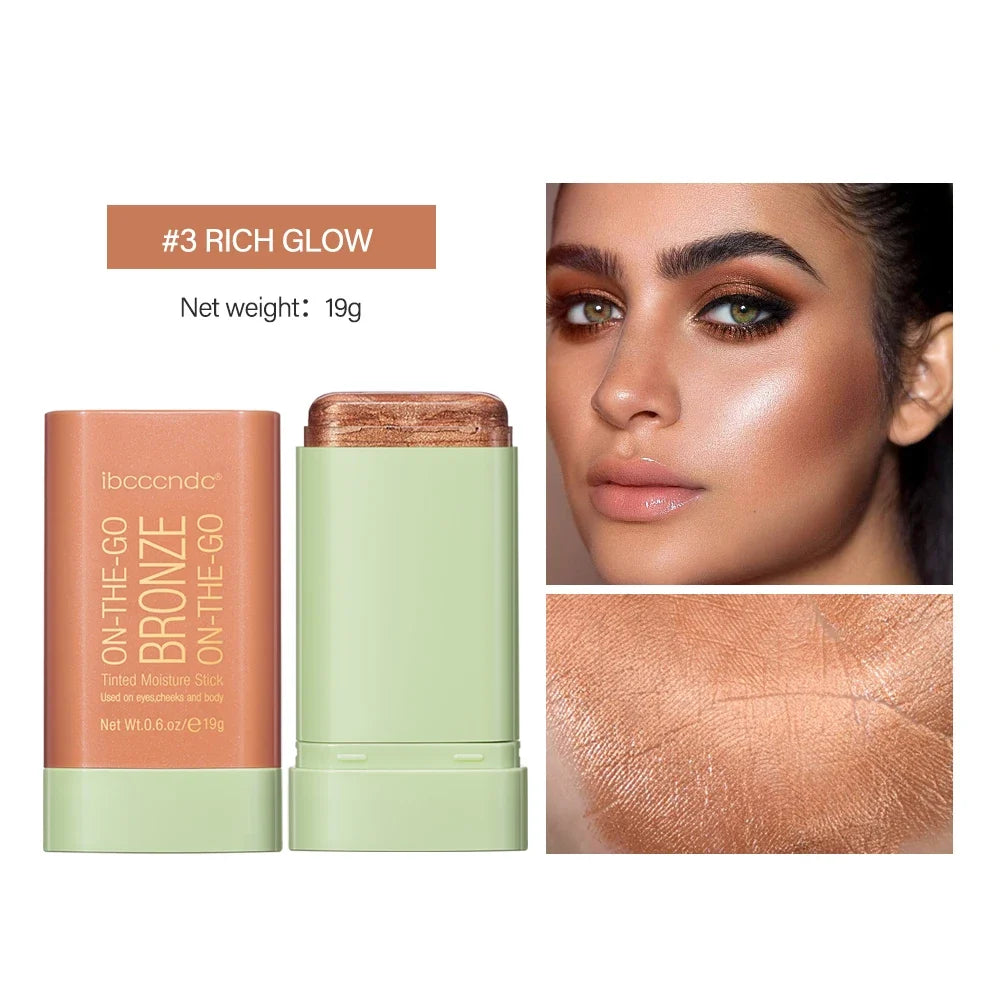 4 Colors Contour Bronzer Stick Long Lasting Moisturizing Contouring Face Body Multi-use Shading Stick Cosmetics Korean Makeup