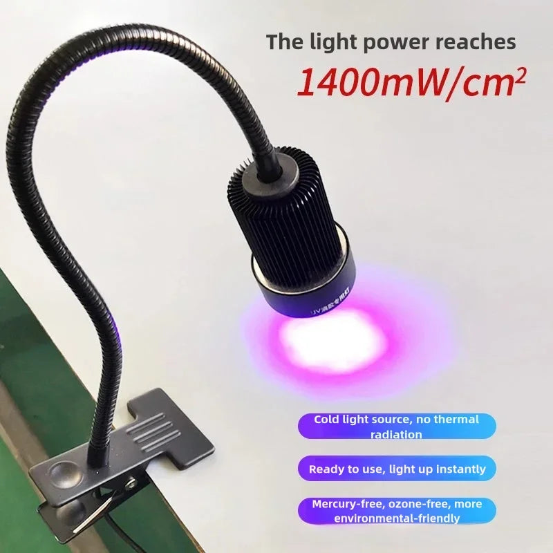 600W 395nm 405nm Ultra High Intensity UV Curing Lamp Shadowless Glue Drying UV Light  Glue Resin Ink Paint LCD Screen Curing