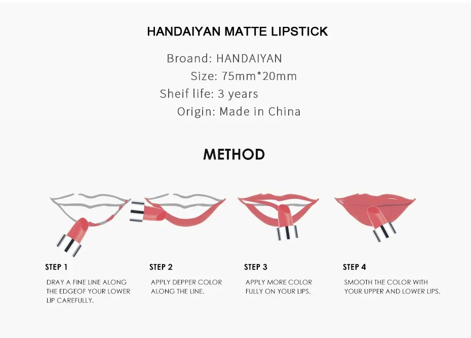 12 Colors Matte Lipstick Long Lasting High Pigment Velvet Soft Full Coverage Lip Makeup Nude Red Sexy Women Beauty Cosmetics