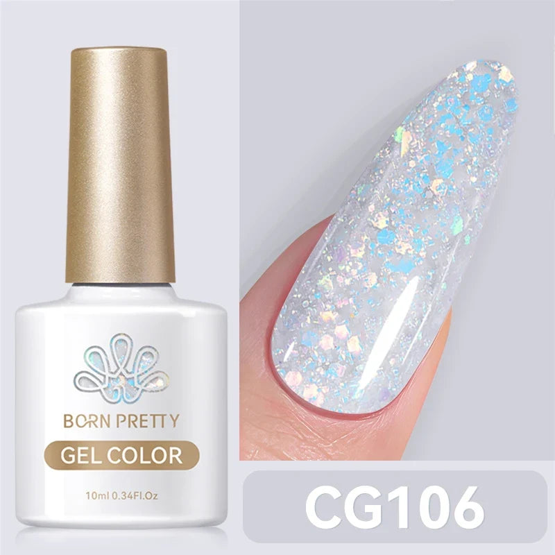 BORN PRETTY 10ml Blood Red Gel Nail Polish Semi Permanent Soak Off UV LED Varnish Design Halloween Festival Nail Supplies 1/6pcs