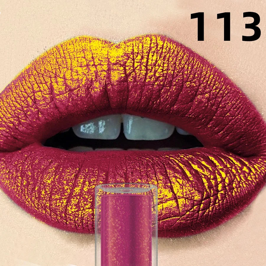 14 Colors Sparkling Shine Lip Glaze Glitter Metallic Long Lasting Lip Gloss Waterproof Liquid Lipstick Makeup Lip Oil Gifts