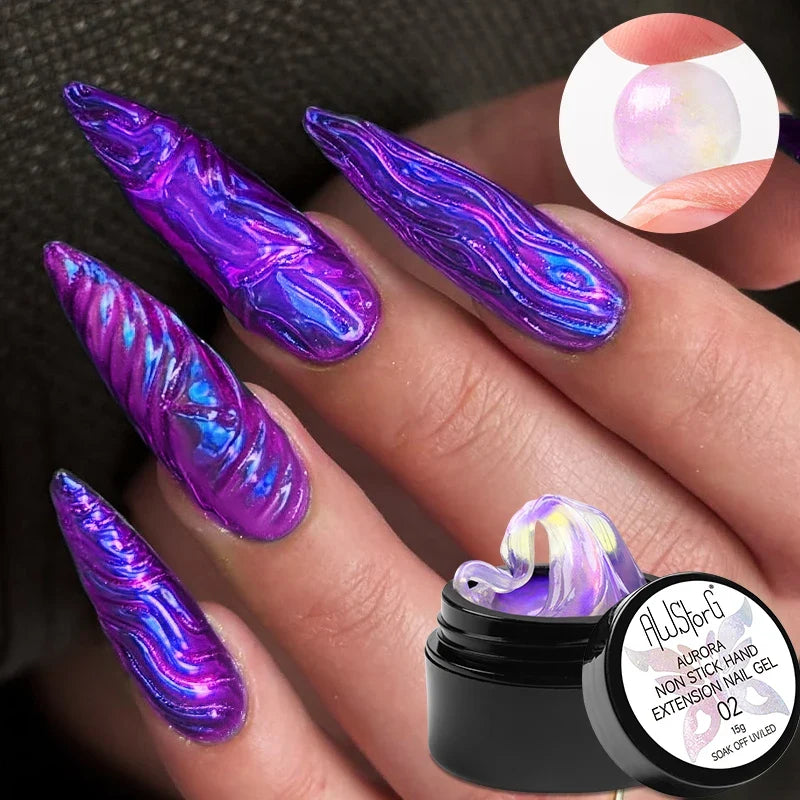 AWStorG 5ML Super Silver Metallic Gel Nail Polish Metal Effect Painting Gel Chromes Varnis Semi Permanent for Nail DIY
