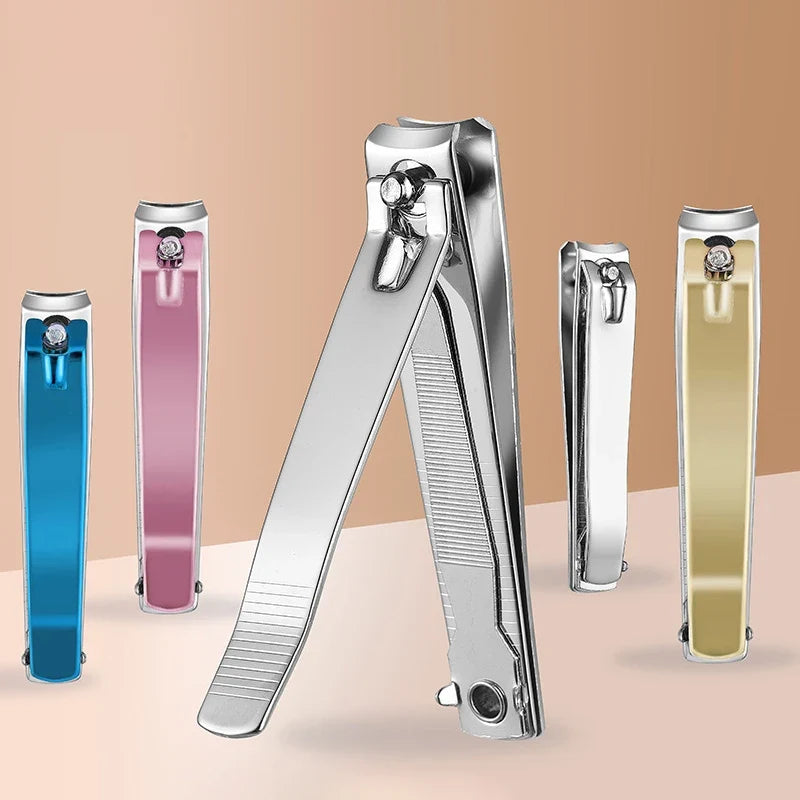 1PC Color Nail Clippers Stainless Steel Nail Cutter Thick Scissor Plier Toenail Fingernail Professional Manicure Trimmer NailArt