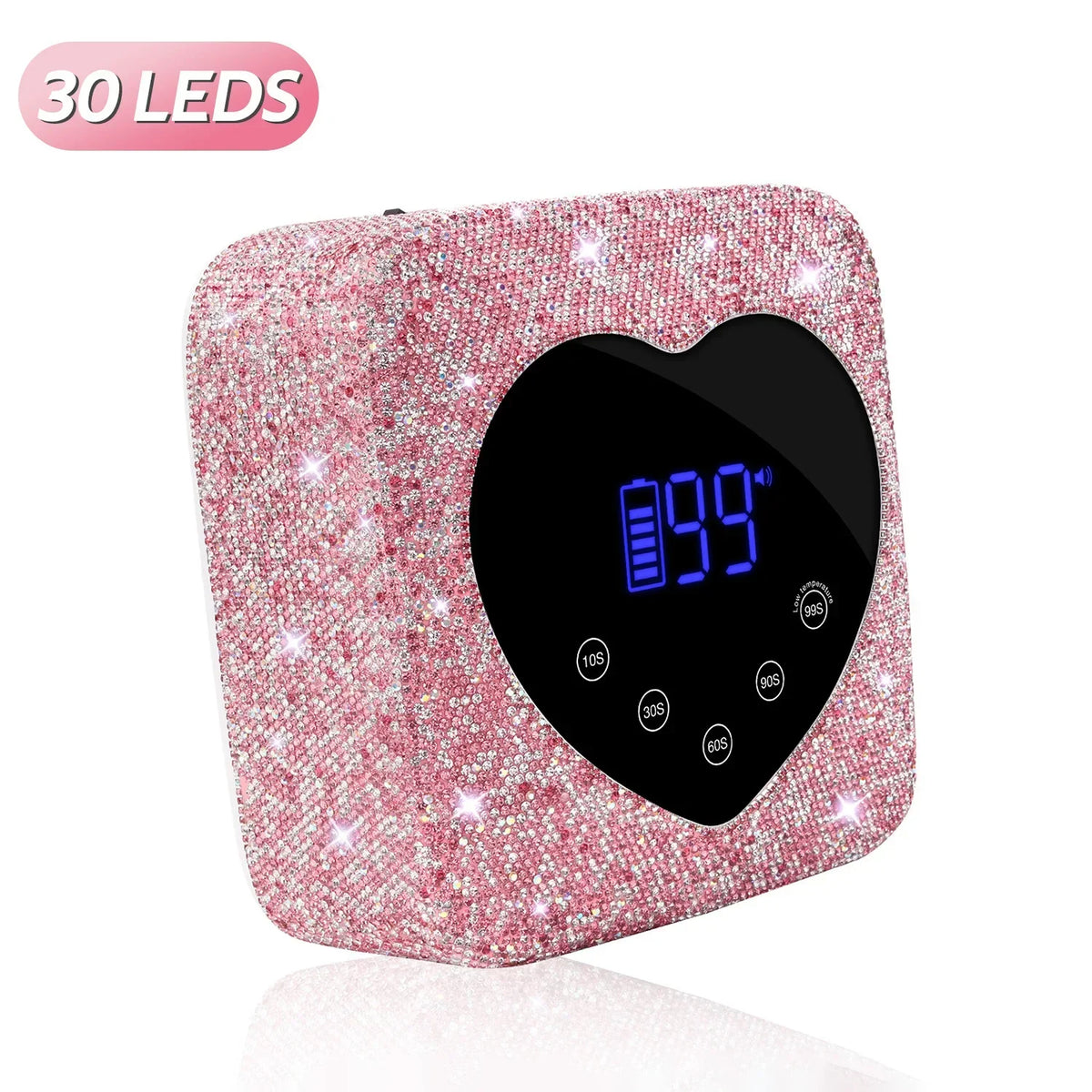72W Cordless UV Nail Lamp Rechargeable 30 LEDs Nail Dryer with 5 Timer Settings UV Cabin Manicure Light for Nails Nail Art Tools
