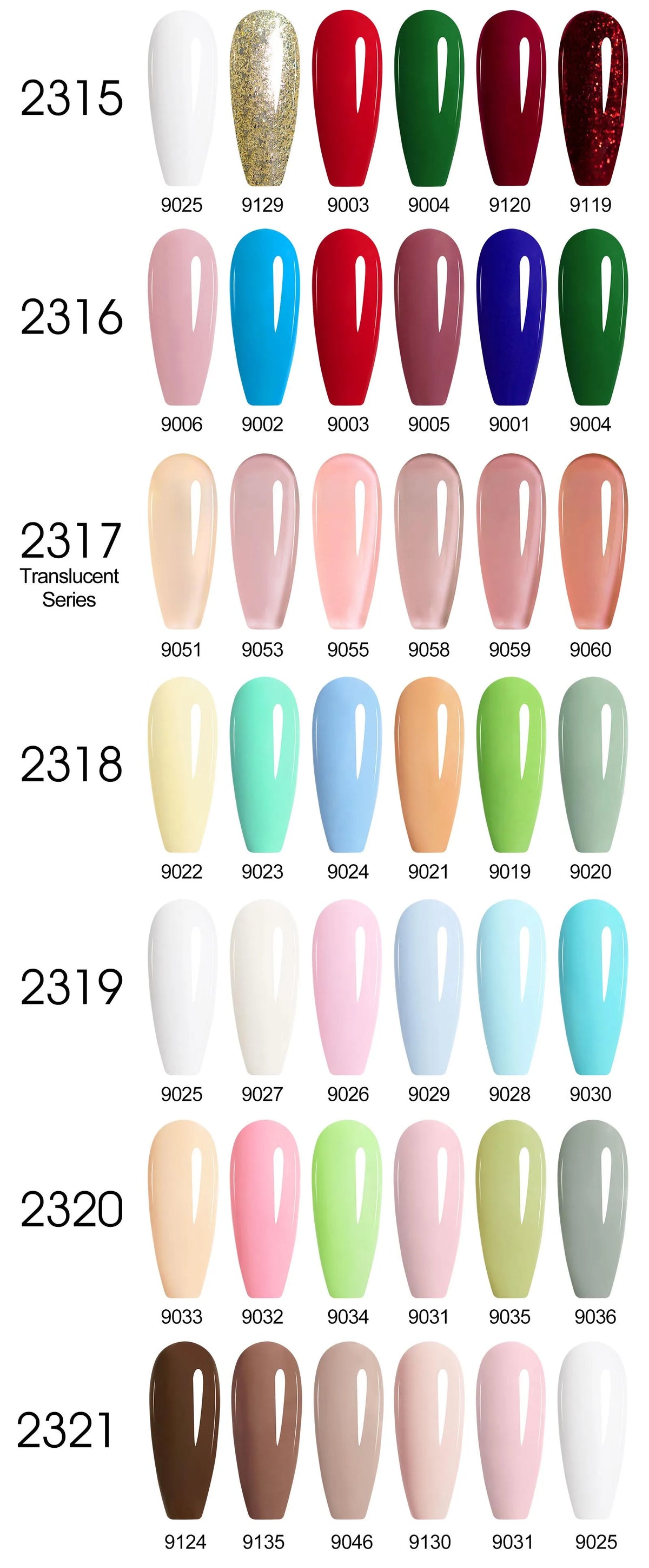 6pcs/kit CANNI Gel Nail Polish TPO FREE Nails Semi Transparent Jelly Pink Collection Soak Off UV LED Gel Diamond Top Coat Set