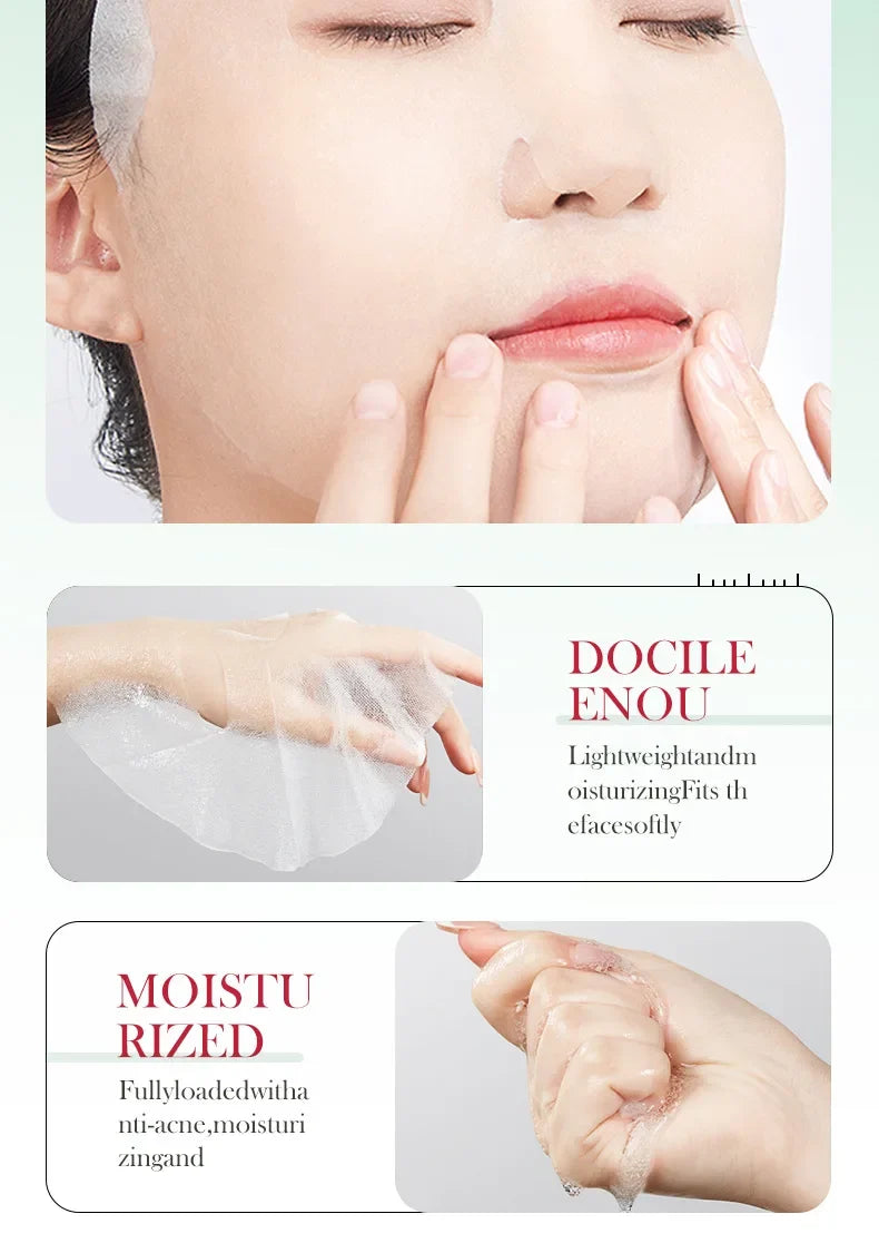 BIOAQUA Salicylic Acid Acne Removal Facial Masks Moisturizing Anti-Aging Nourishing Anti Acne Face Mask Skin Care Products