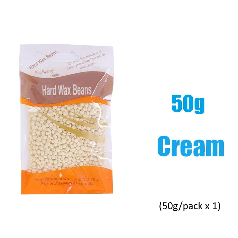 500g/200g/50g Hard Wax Beans For Body Hair Removal Versatile Painless Wax Warmer Waxing Beans for Wax Heater Machine Unisex