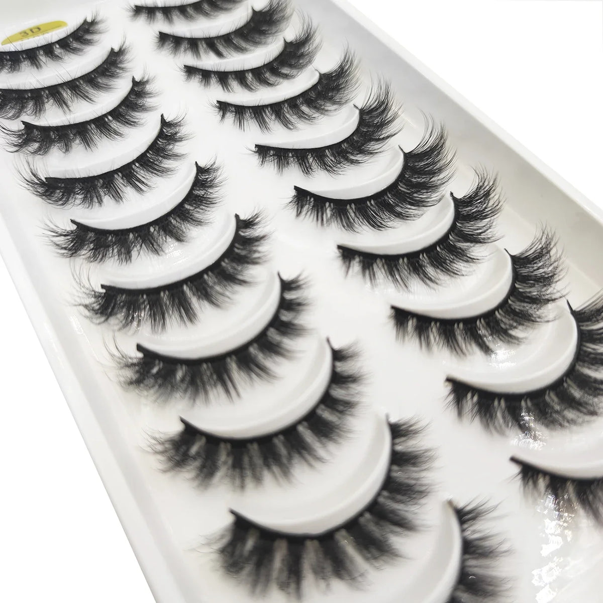 20 Style 10 Pairs Natural 3d Mink Lashes Soft False Eyelashes Cross Messy Dense Eye Lashes Extension Makeup Faux Cils Maquillaje