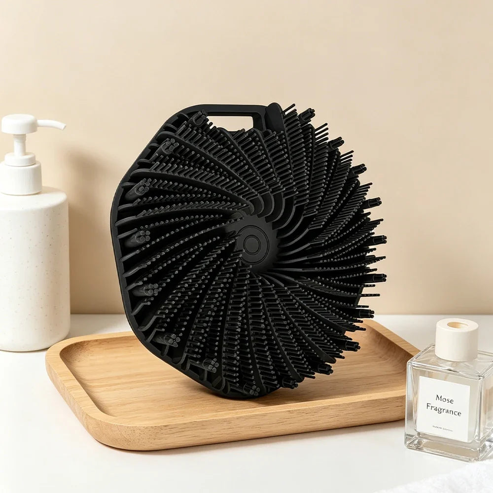 4-in-1 Multifunctional Cleaning Brush Silicone Shower Brush Set with Long Handle Massage Brush Bath Products And Tools