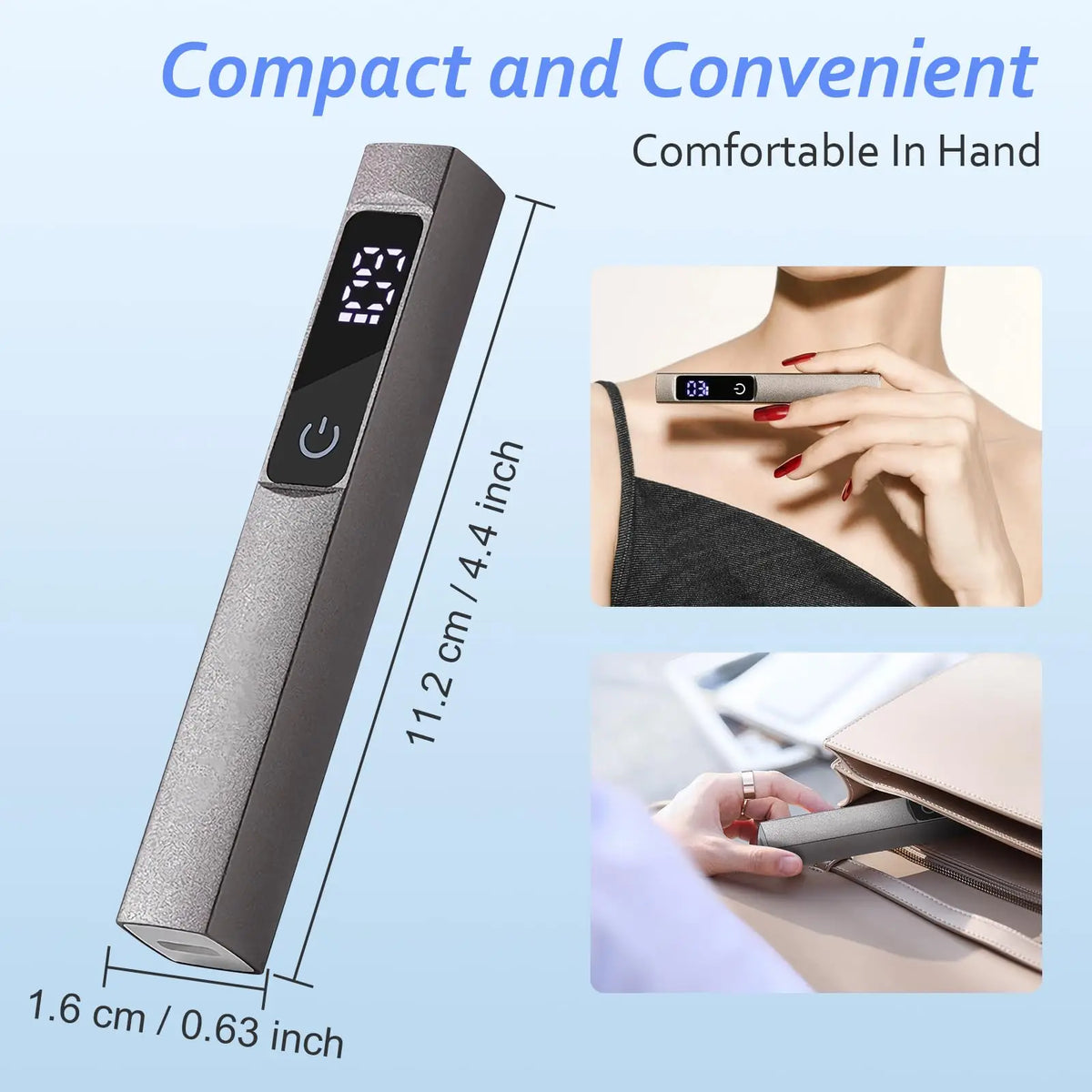 Handheld UV Led Nail Lamp Portable Rechargeable Mini Nail Dryer For Curing Nail Gel Polish Manicure Flashlight for Nail Salon