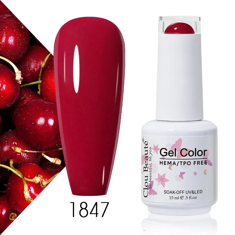 Clou Beaute Coffee Colors Nail Gel Polish HEMA/TPO FREE Soak off UV/LED 15ml Vernis Semi Permanent Nail Varnish 15ml Base Top