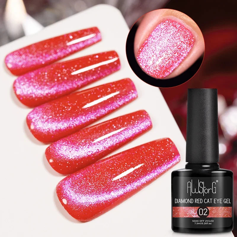AWStorG 5ML Super Silver Metallic Gel Nail Polish Metal Effect Painting Gel Chromes Varnis Semi Permanent for Nail DIY