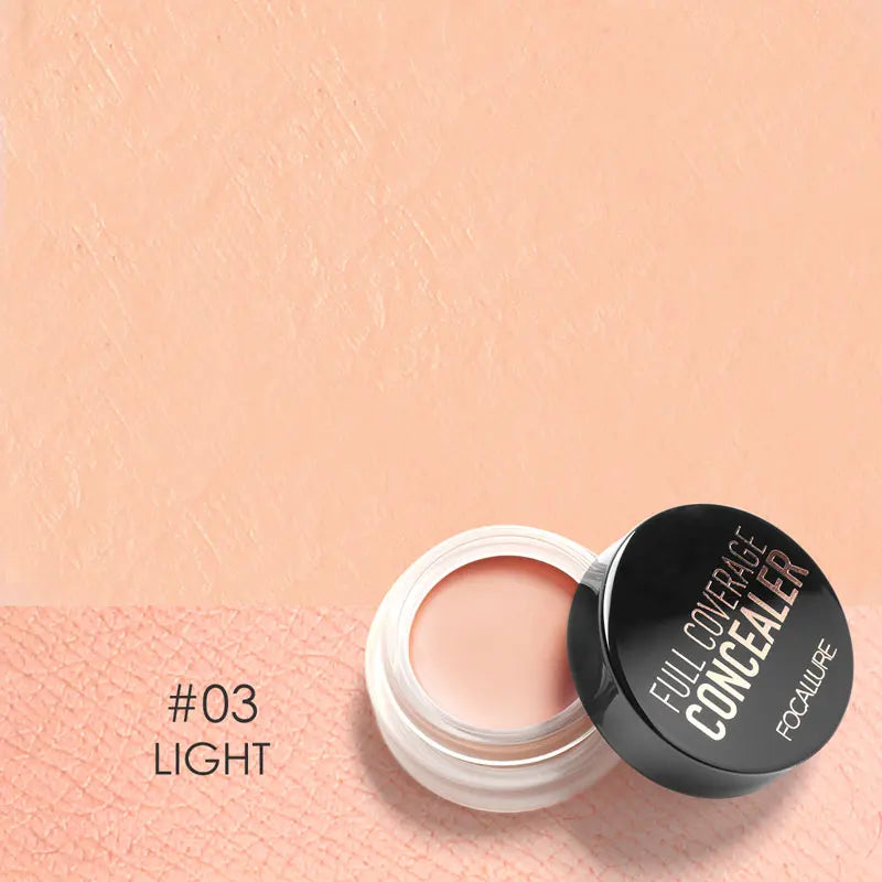 FOCALLURE Makeup Concelaer Full Coverage Waterproof Concealer Cream Oil-control Face Base Foundation Moisturizing Cosmetics
