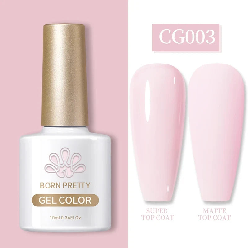 BORN PRETTY 10ml Clear Blooms Gel Polish UV LED Soak Off Nail Art Polish for Spreading Effect Marble Nail Polish Gel Painting