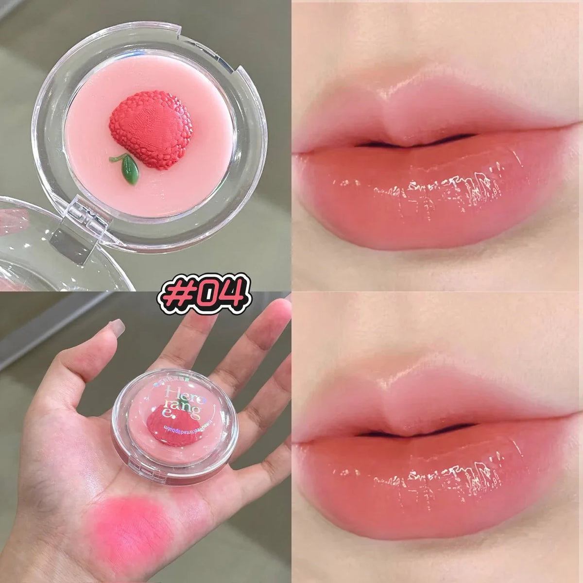 Herorange Tinted Lip Balm Moisturizing Anti-Dry Reduces Lip Lines for Autumn Winter