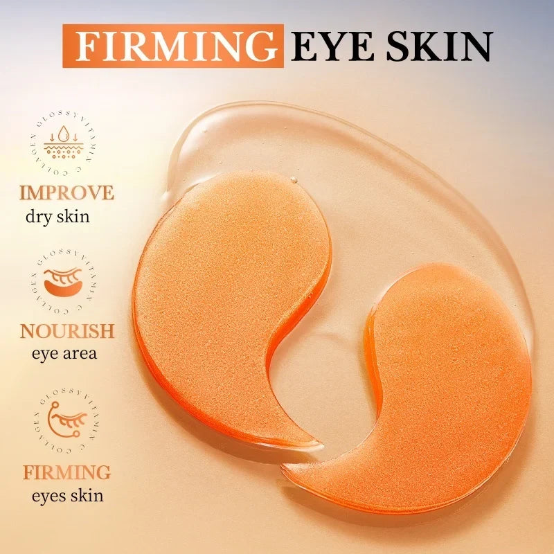 80Pcs Vitamin C Collagen Moisturizing Eye Mask, Moisturizing, Brightening, Makes Your Eyes More Beautiful, Vitamin C Eye Mask, Collagen Eye Mask - Eye Care.