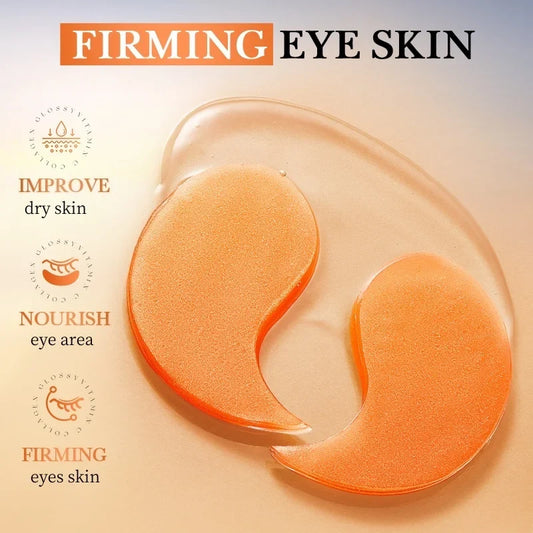 80Pcs Vitamin C Collagen Moisturizing Eye Mask, Moisturizing, Brightening, Makes Your Eyes More Beautiful, Vitamin C Eye Mask, Collagen Eye Mask - Eye Care.