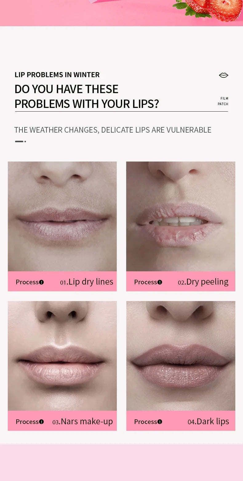 3/5/10/20/30pcs Pink Moisturizing Lips Mask Nourishing Hydrating Crystal Collagen Gel Lip Patches Lip Plumper Sexy Lip Skin Care