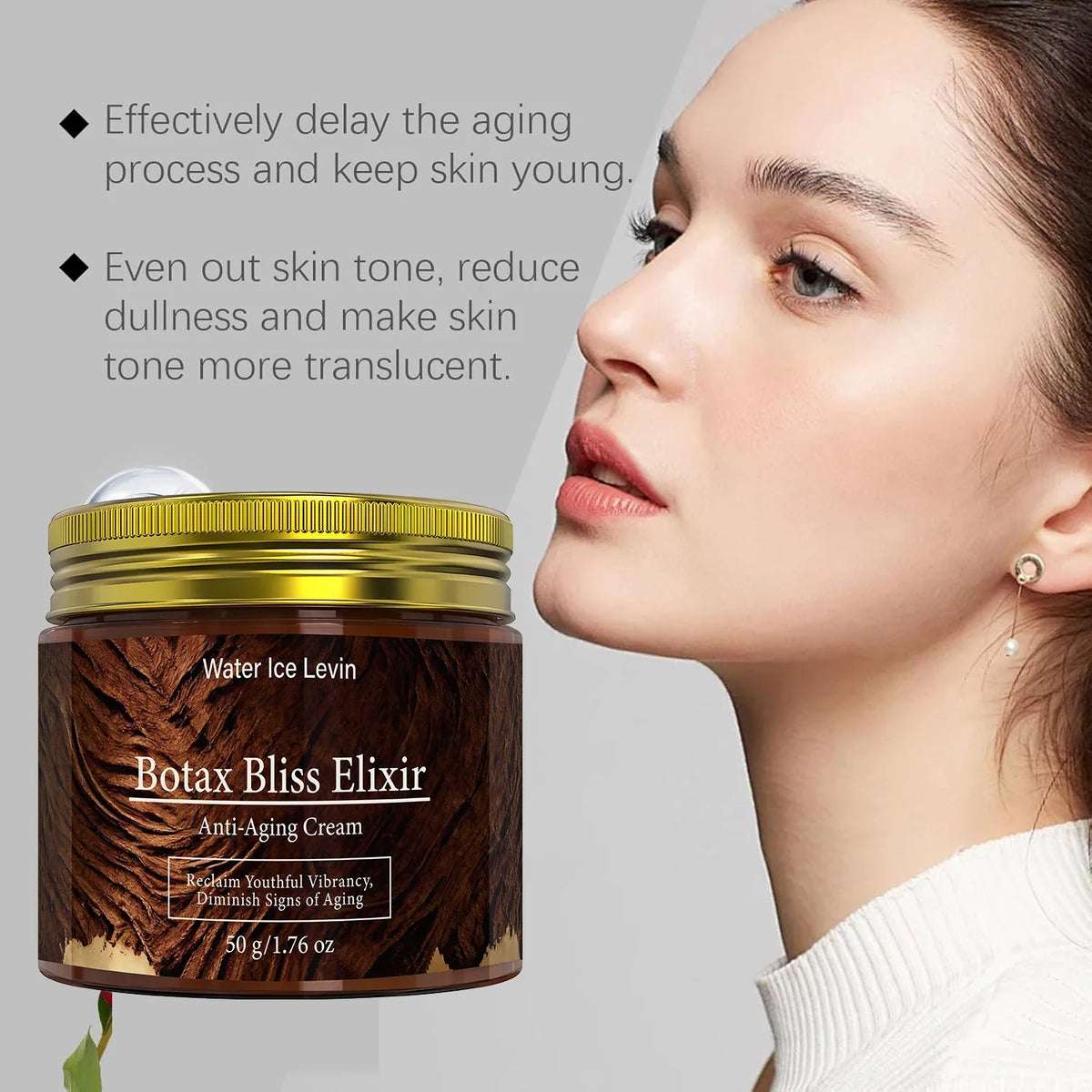Botax Bliss Elixir Anti-Aging Cream: Bee Venom/Retinol, Moisturizing & Firming, Reclaims Youthful Vibrancy