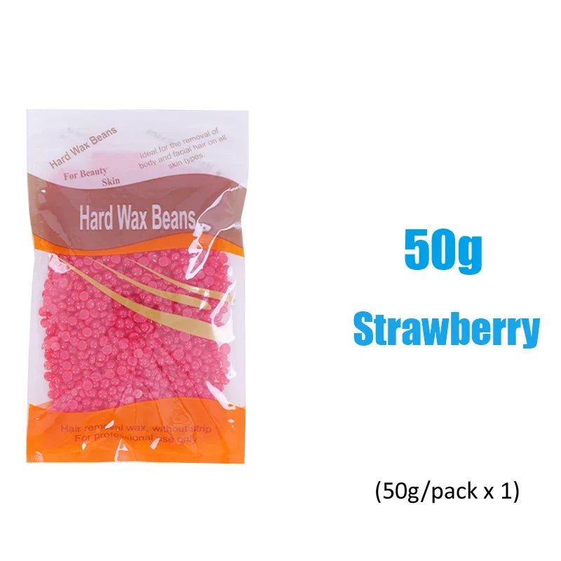 500g/200g/50g Hard Wax Beans For Body Hair Removal Versatile Painless Wax Warmer Waxing Beans for Wax Heater Machine Unisex