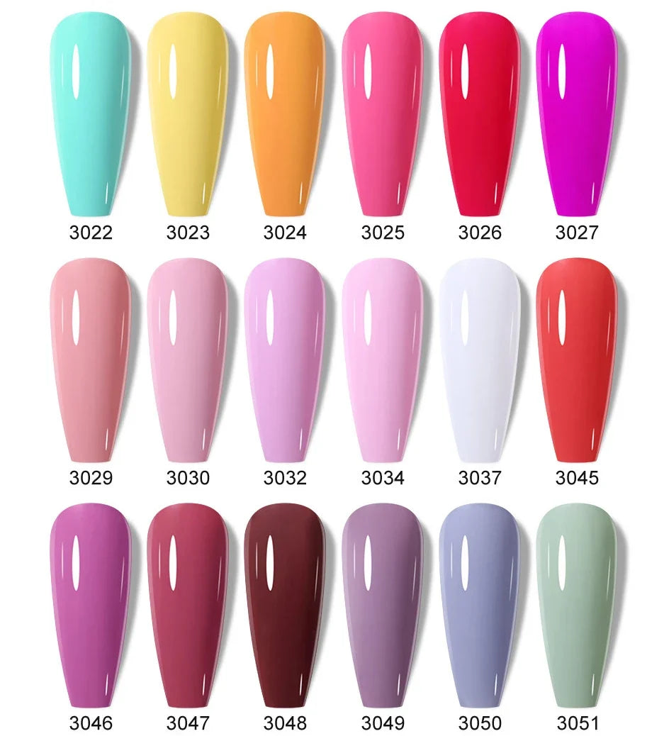 Clou Beaute Solid Gel Nail Polish Milky White Neon Green Color Gel Varnish HEMA TPO FREE Gel Polish Nail Art Semi Permanent Nail