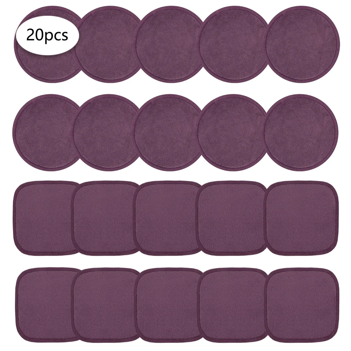 10/20/30 Reusable Makeup Remover Pads, a Gentle Facial Cleansing Sponge Suitable for All Skin Types, Odorless, Beauty Tool