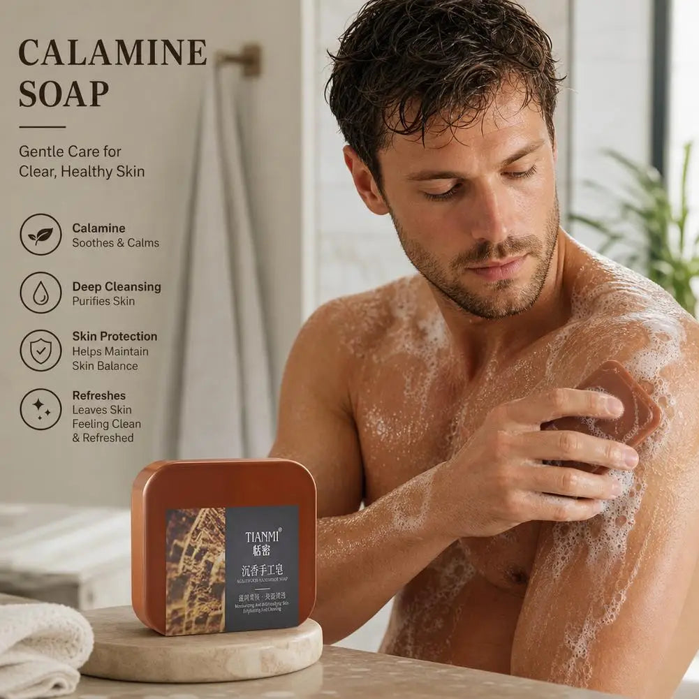 Amino Acids Handmade Soap Agarwood Essential Oil Soap Cleanses The Face Hair Bathes The Whole Body Deep Cleansing & Oil Control
