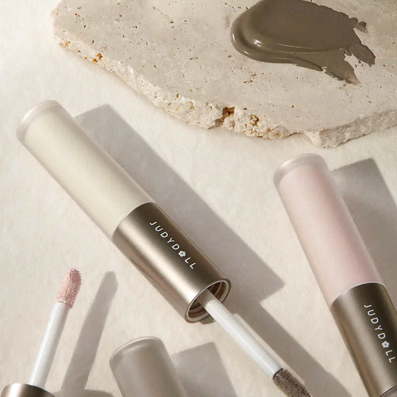 Judydoll Liquid Highlighter Contour Dual Head Matte High Gloss Face Bronzer Natural Shadows Waterproof Nose Shaping Pen Makeup