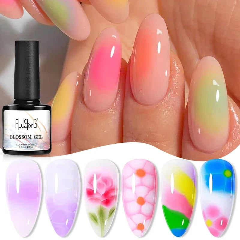 AWStorG 5ML Super Silver Metallic Gel Nail Polish Metal Effect Painting Gel Chromes Varnis Semi Permanent for Nail DIY