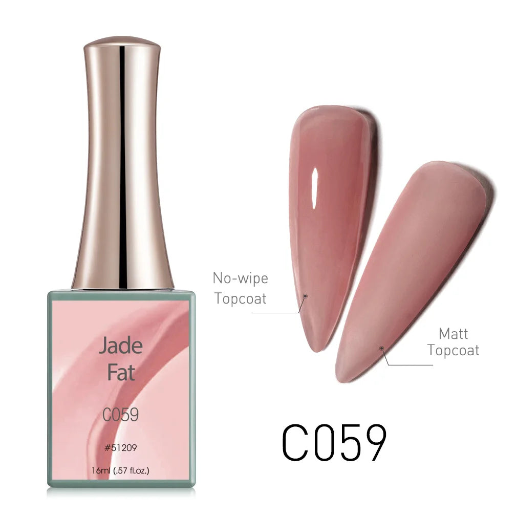 Canni Jelly Pink Nail Gel Polish French Nail Nude Color Gel Varnish Long Wear Diamond No Wipe TopCoat Nail Manicure Nail Lacquer