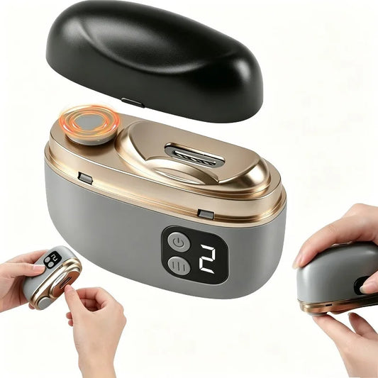 2 in 1 Electric Nail Clippers Manicure Anti-Splash Nail Trimmer for Baby Finger Toe Scissors Pedicure Thick Nails Cutter Tools