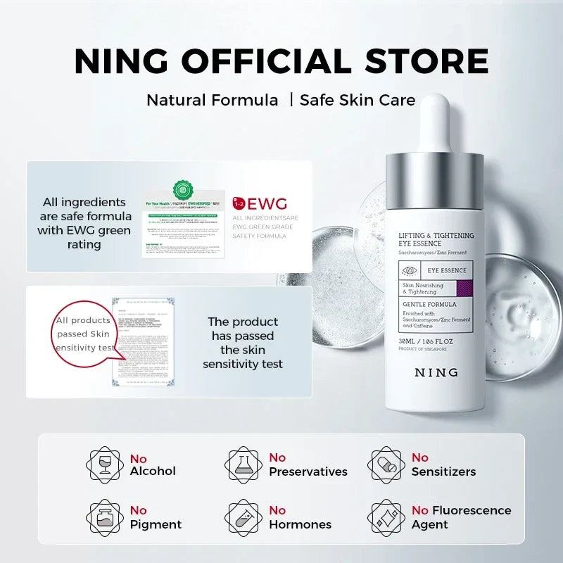 Eye Serum for Dark Circles, Puffiness & Fine Lines – Firming & Hydrating Eye Essence with Retinol & Caffeine