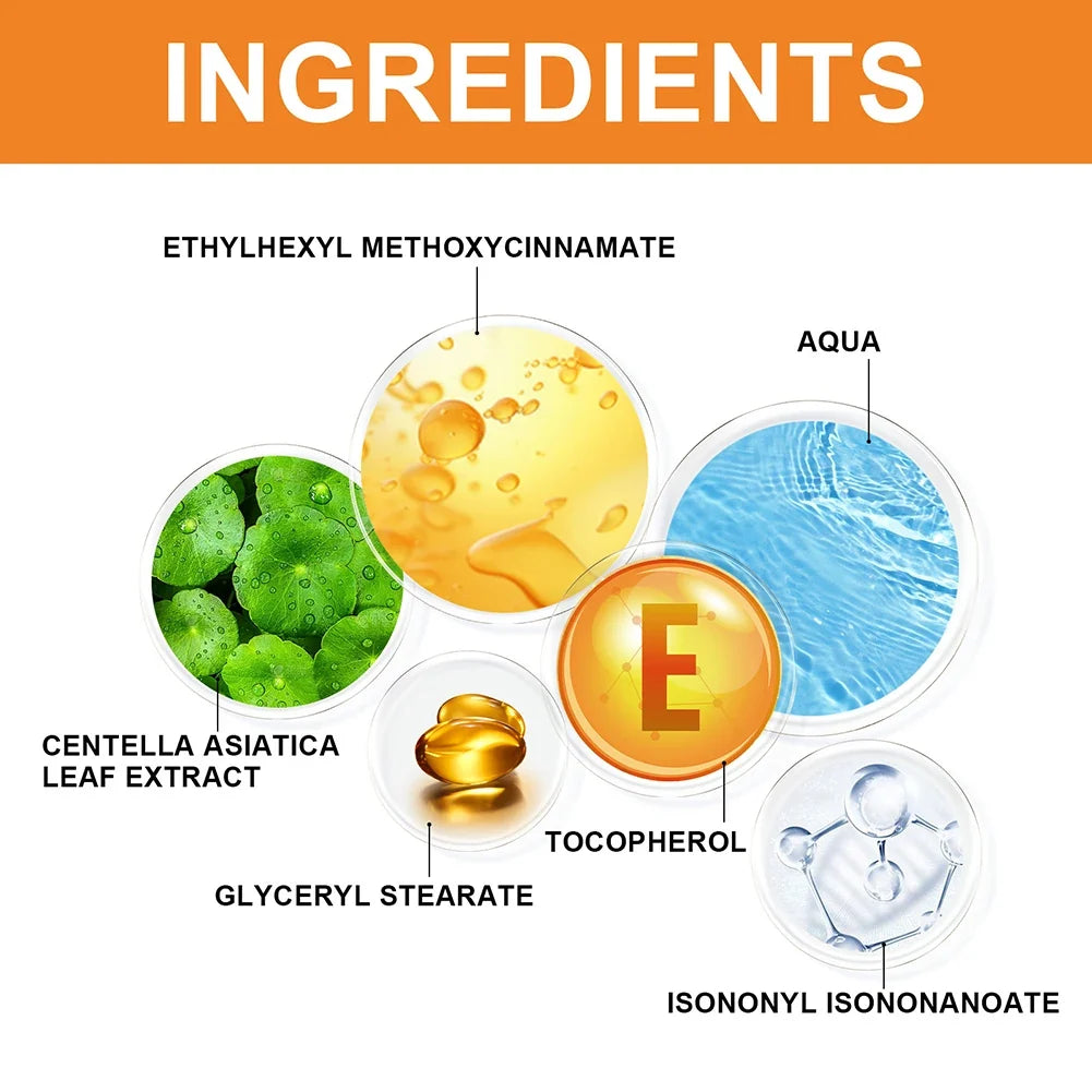 50g Sunscreen SPF100 Whitening Sun Cream for Face Body Oil-control Bleaching Face Moisturizer Sunblock Skin Protective Cream