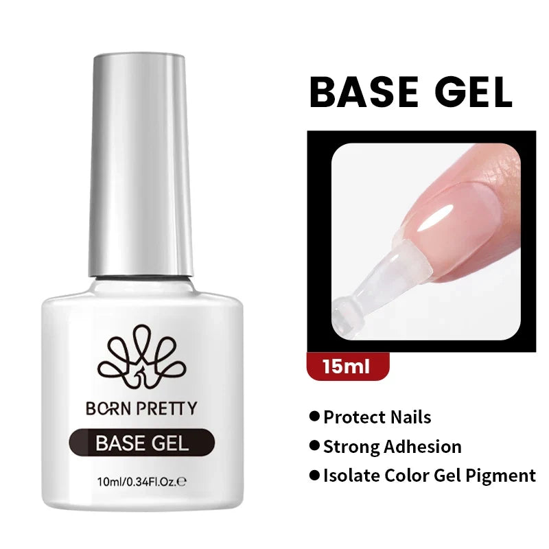 BORN PRETTY Transfer Foil Nail Gel Polish Semi-Permanant Varnish For Adhesive Sticker Nail Glue Soak Off UV LED Gel Nail Art Man
