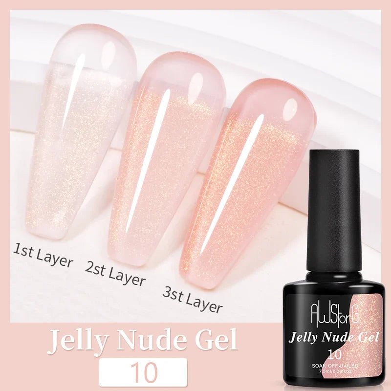 AWStorG 5ML Super Silver Metallic Gel Nail Polish Metal Effect Painting Gel Chromes Varnis Semi Permanent for Nail DIY
